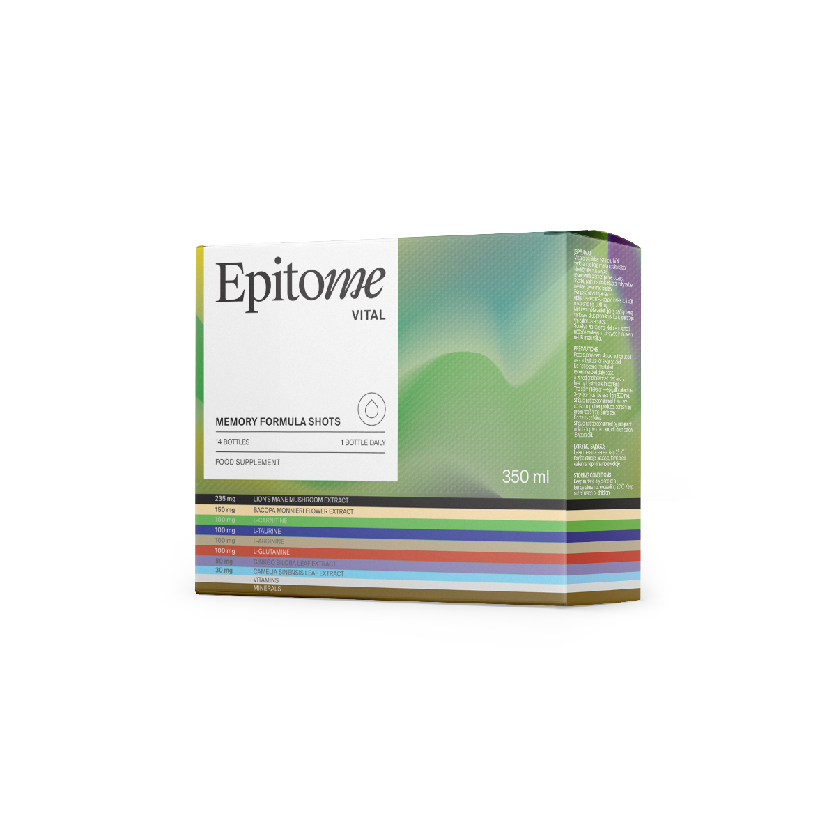 EPITOME VITAL MEMORY FORMULA, 25ml, 14 buteliukų