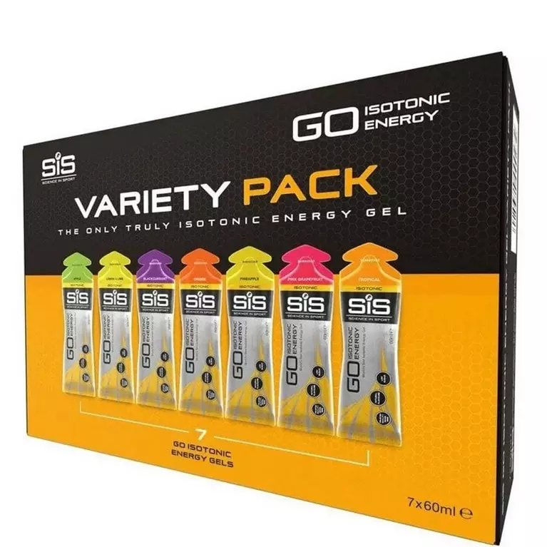 SIS Go Isotonic Energy Gels Variety Pack 7 x 60 ml. - Mixed skonis