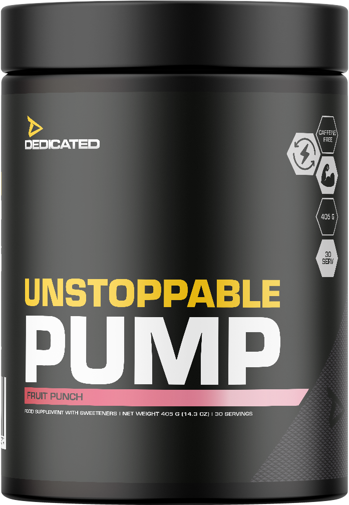 Dedicated Unstoppable Pump 405 g. - Fruit Punch skonis