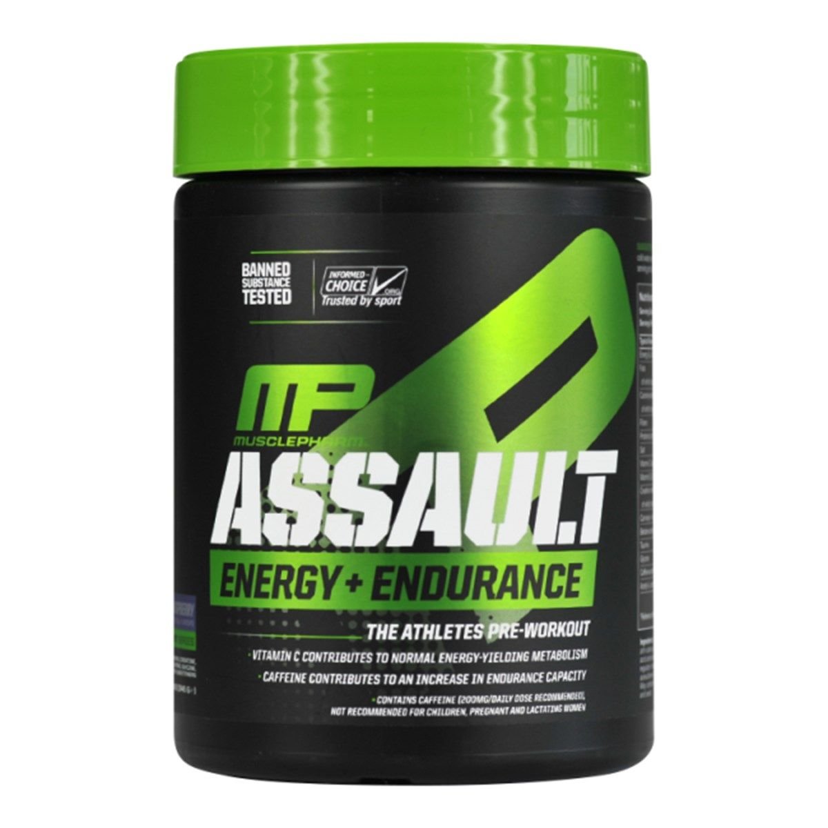 MusclePharm Assault 345 g. - Gervuogių skonis
