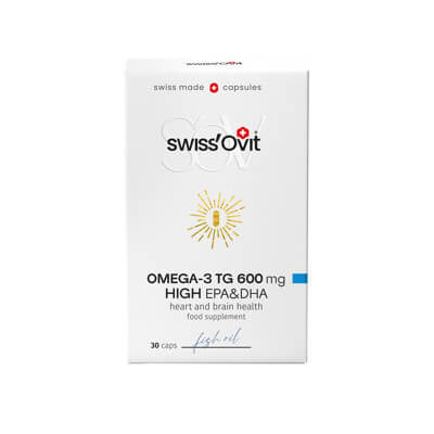 SWISSOVIT OMEGA-3 TG 600mg Fish Oil – 30 kaps.