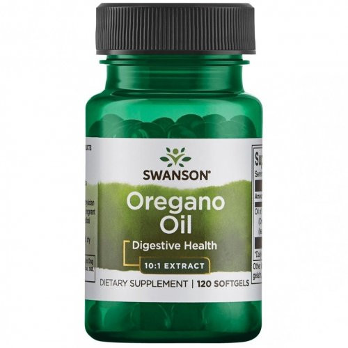 SWANSON Oregano Oil Digestive Health Raudonėlio aliejaus ekstraktas, 120 kapsulių