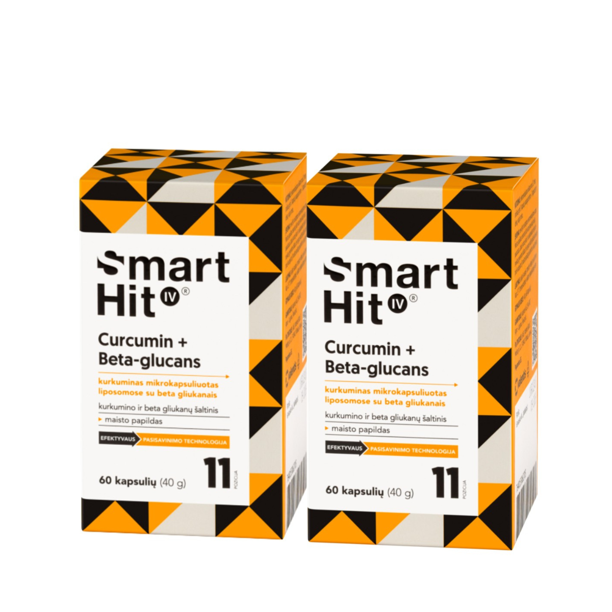 SmartHit IV Curcumin + Beta-glucans (2 vnt)