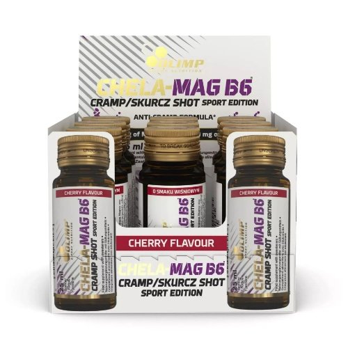 Olimp Chela-Mag B6 cramp Shot 9 x 25 ml skonis - Apelsinų