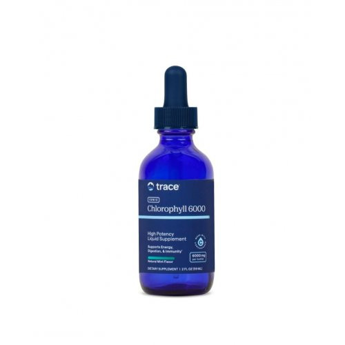 Trace Minerals Concentrated Ionic Chlorophyll 6000 mg Joninis chlorofilas su mėta, 59ml