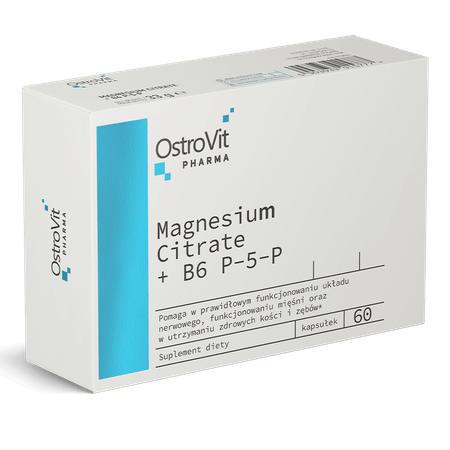 OSTROVIT Pharma Magnesium Citrate+B6 P-5-P - 60 kaps.