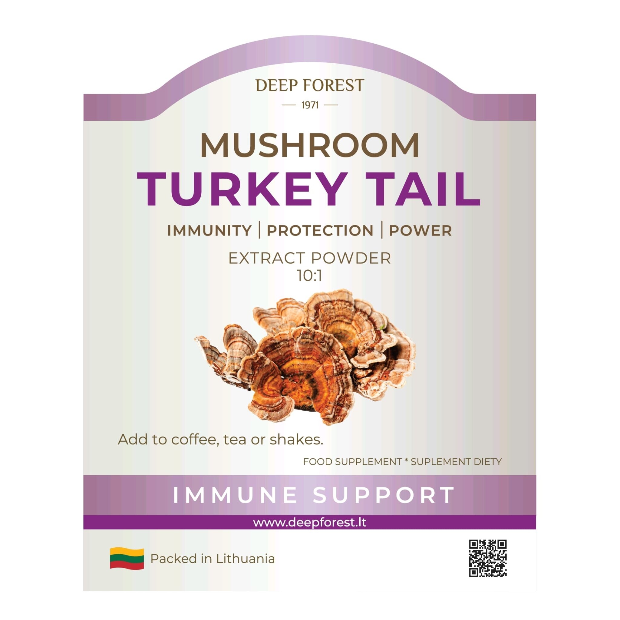 Turkey Tail ekstrakto 10:1 milteliai (50g.)