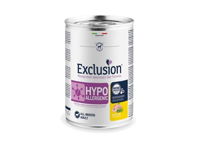 Exclusion Hypoallergenic konservai šunims su paukštiena ir žirniais 6x200g