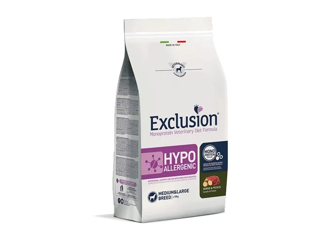 Exclusion Hypoallergenic sausas maistas su arkliena šunims 2 kg