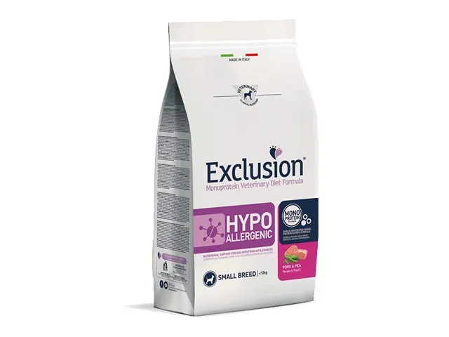 Exclusion Hypoallergenic maistas mažų veislių šunims su kiauliena 2 kg