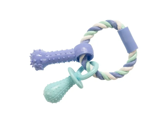 Gimdog Cotton Dent + Rope Ring W/Tpr 15 cm žaislas šuniui