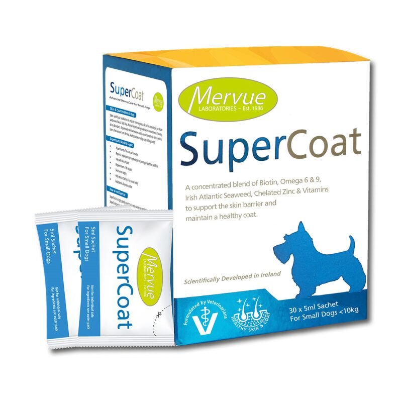 Mervue SuperCoat papildai mažų veislių šunims 30x5 ml