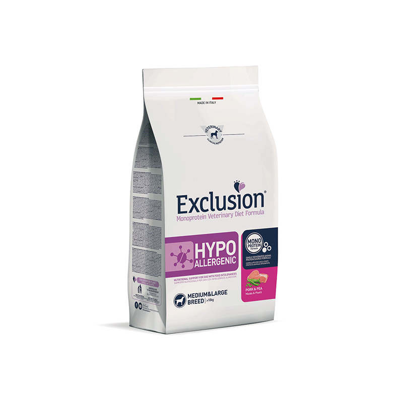 Exclusion Hypoallergenic maistas didelių veislių šunims 2 kg