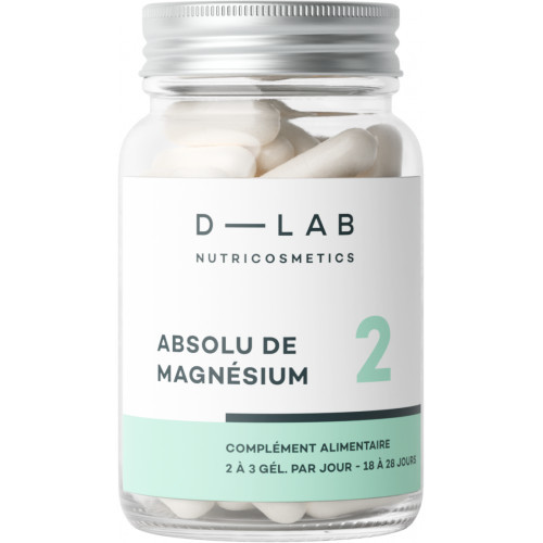 D-LAB Nutricosmetics Absolu De Magnesium Pure Magnesium Maisto papildas, grynasis magnis, 1 Mėnesiui