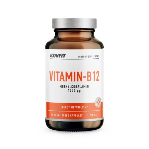 Iconfit Vitamin B12 Supplement Vitaminas B12, 90 kapsulių