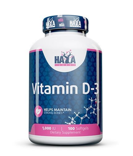 Haya Labs Vitamin D-3 (1000 IU) 100 kaps.