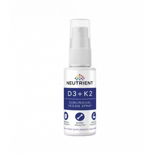 Neutrient D3 + K2 Vitamin D & K Oral Spray Purškalas, 30ml