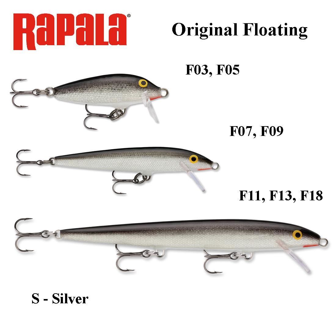 Vobleris Rapala Original Floating S - Silver 9 cm