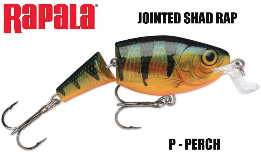 Vobleris Jointed Shallow Shad Rap Perch 7 cm