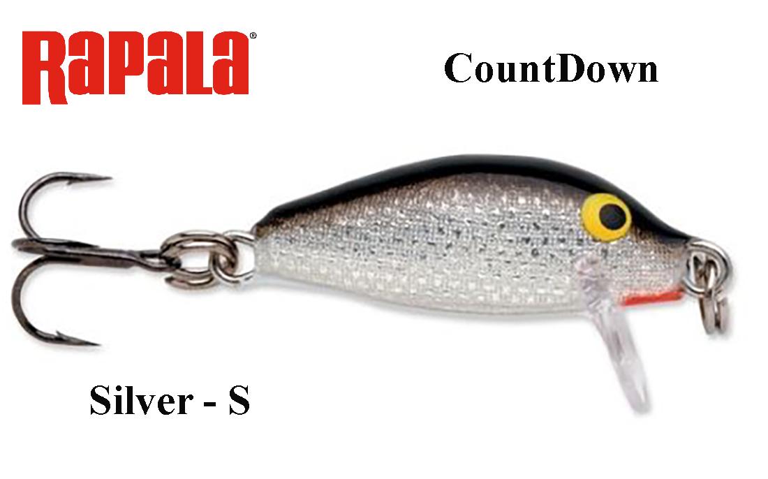 Vobleris Rapala Countdown CD01 Silver 2.5 cm