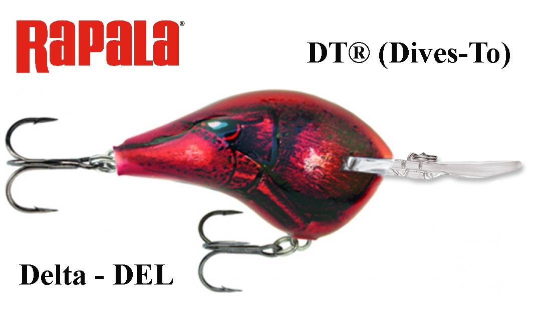 Rapala DT(Dives-To) vobleris DT16DEL Delta 7 cm