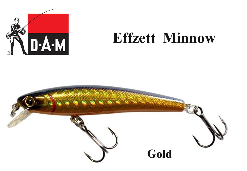 Vobleris DAM Effzett Minnow Gold 5 cm