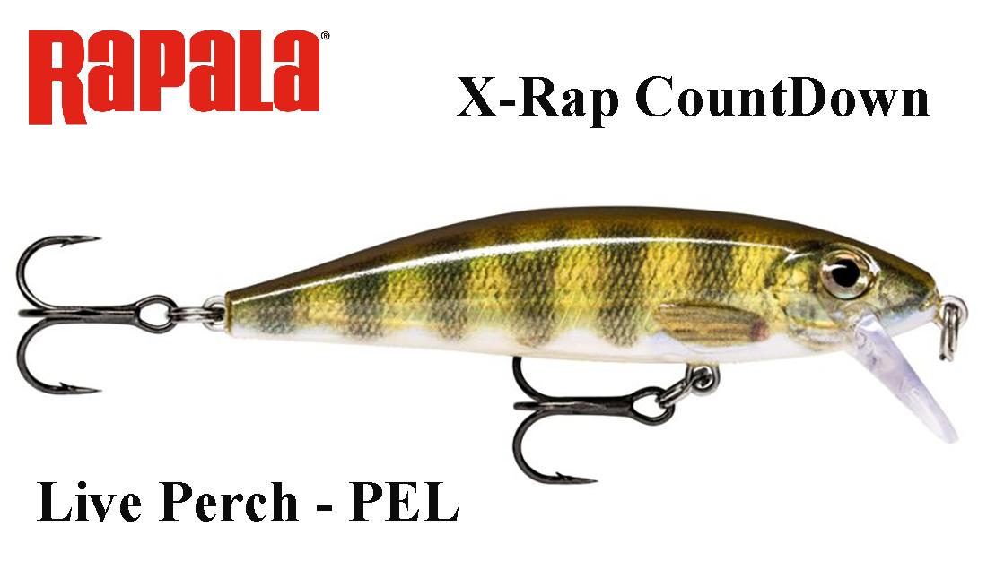 Rapala vobleris X-Rap CountDown XRCD Live Perch PEL 7 cm