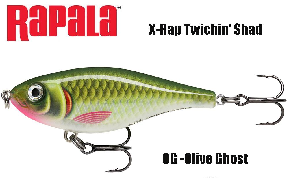 Rapala vobleris X-Rap Twichin Shad OG 8 cm