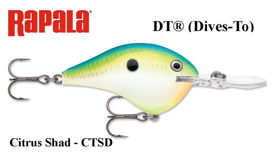 Rapala DT(Dives-To) vobleris DT16CTSD Citrus Shad 7 cm