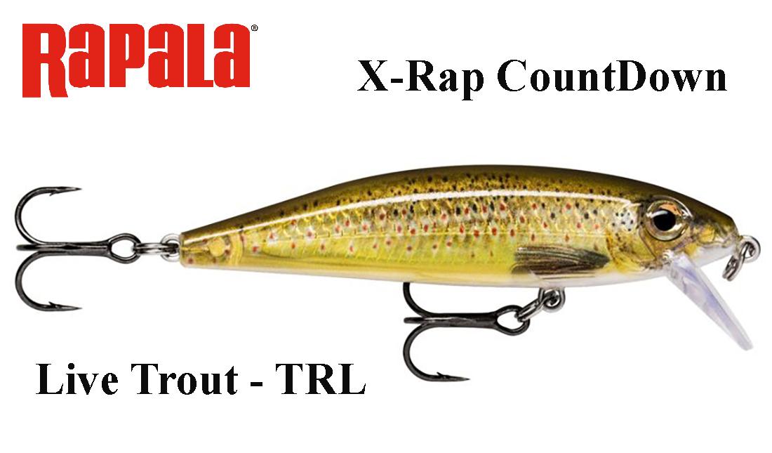 Rapala vobleris X-Rap CountDown XRCD Live Trout TRL 5 cm