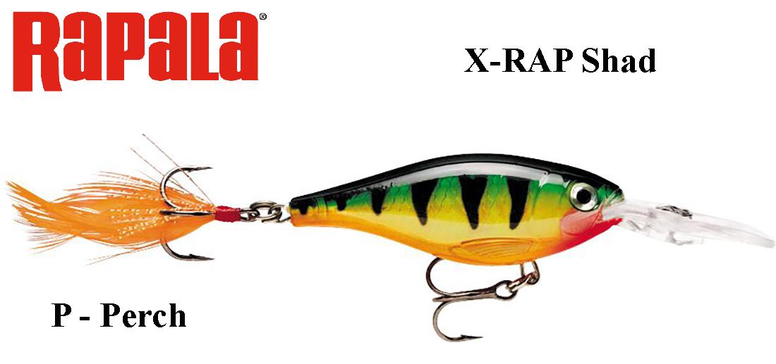 Vobleris X-Rap Shad Perch - P 6 cm