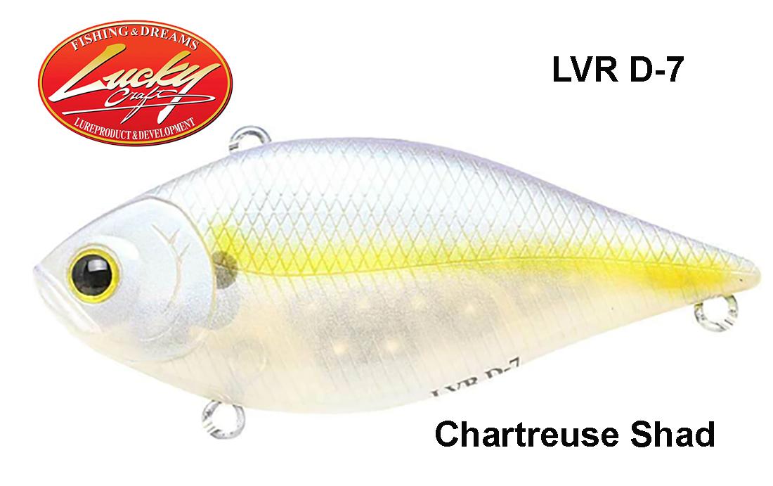 Vobleris Lucky Craft LVR D-7 Chartreuse Shad 7 cm