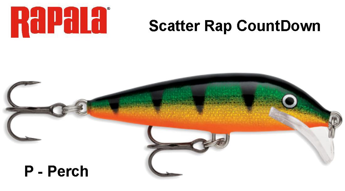 Vobleris Rapala Scatter Rap CountDown Perch 7 cm