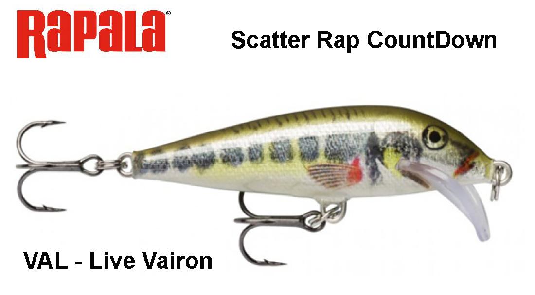 Vobleris Rapala Scatter Rap CountDown Live Vairon 7 cm