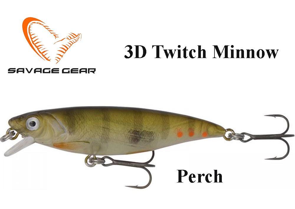 Vobleris Savage Gear 3D Twitch Minnow Perch 6.6 cm