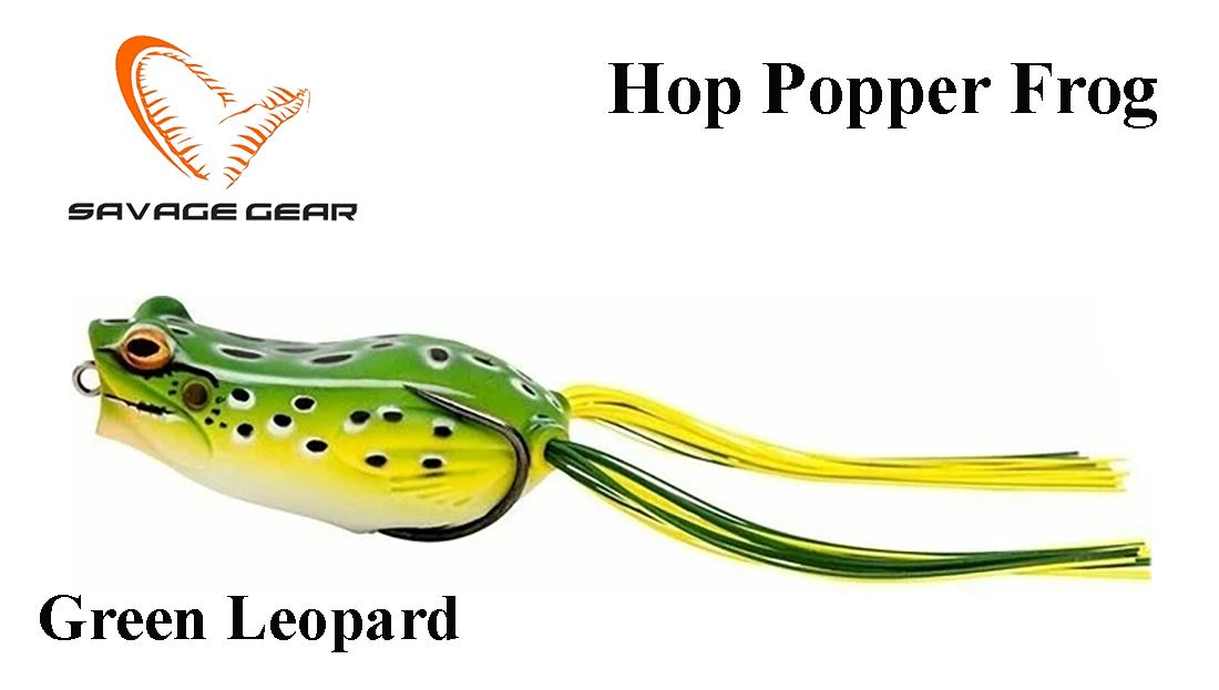 Masalas varlė Savage Gear Hop Popper Frog  Green Leopard 5.5 cm