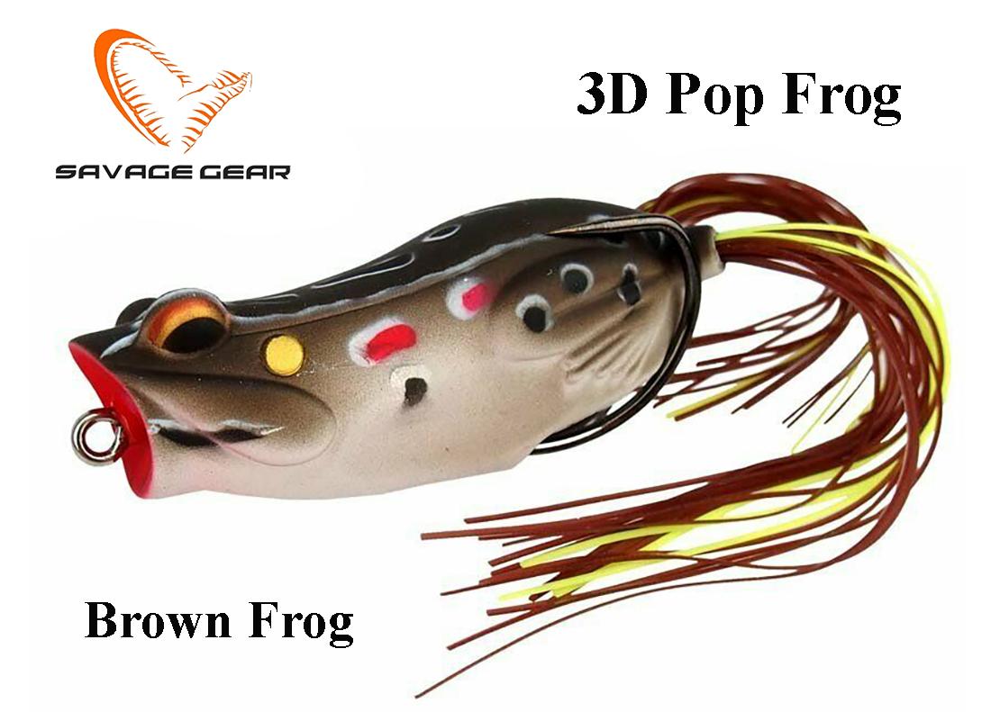 Masalas varlė Savage Gear 3D Pop Frog Brown Frog 5.5 cm