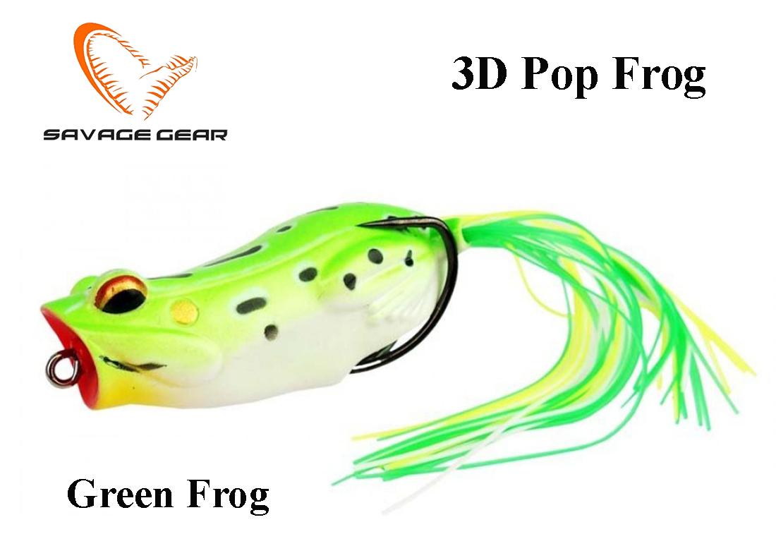Masalas varlė Savage Gear 3D Pop Frog Green Frog 5.5 cm