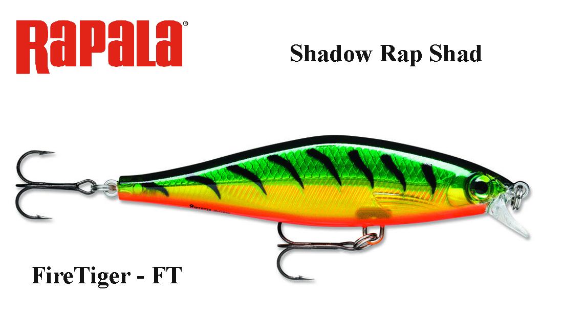 Vobleris Rapala Shadow Rap Shad SDRS09 Firetiger 9 cm