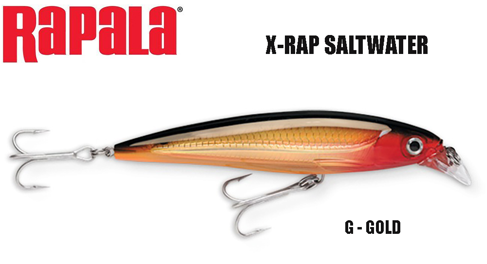 Rapala vobleris X-RAP Saltwater Gold 10 cm
