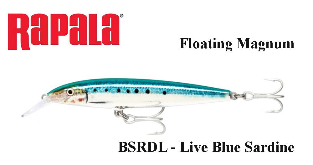 Vobleris Rapala Floating Magnum Live Blue Sardine 11 cm