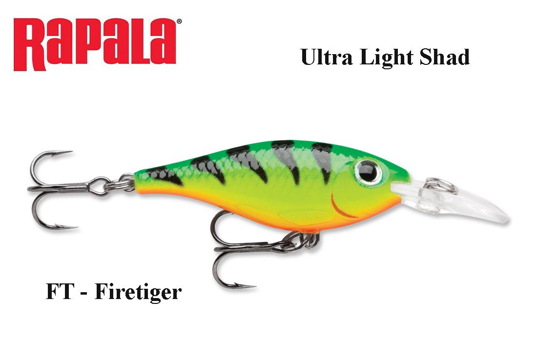 Vobleris Rapala Ultra Light Shad FT 4 cm