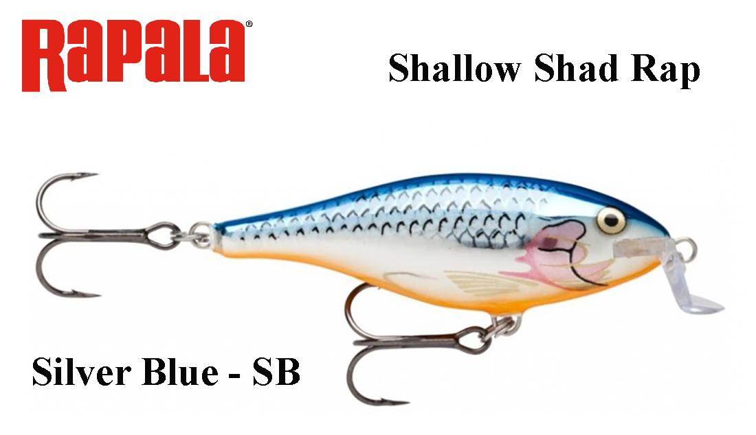 Vobleris Rapala Shallow Shad Rap Silver Blue 5 cm
