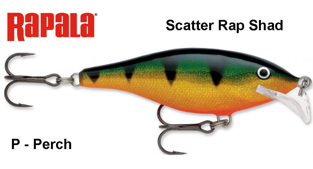 Vobleris Rapala Scatter Rap Shad Perch 7 cm