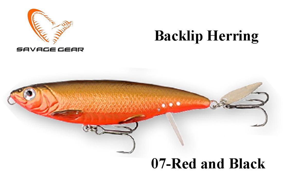 Vobleris Savage Gear 3D Backlip Herring Red Black 13.5 cm