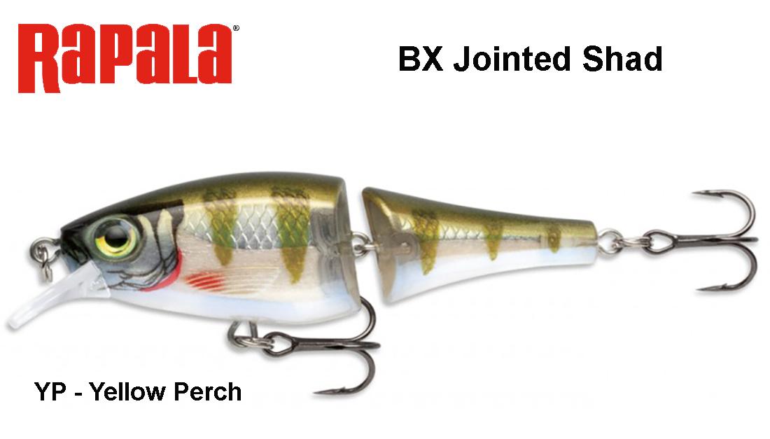 Vobleris Rapala BX Jointed Shad BXJSD Yellow Perch 6 cm