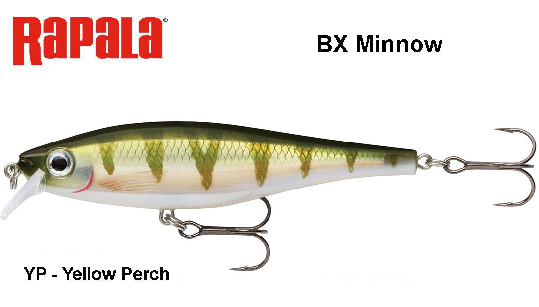 Vobleris Rapala BX Minnow BXM Yellow Perch 10 cm