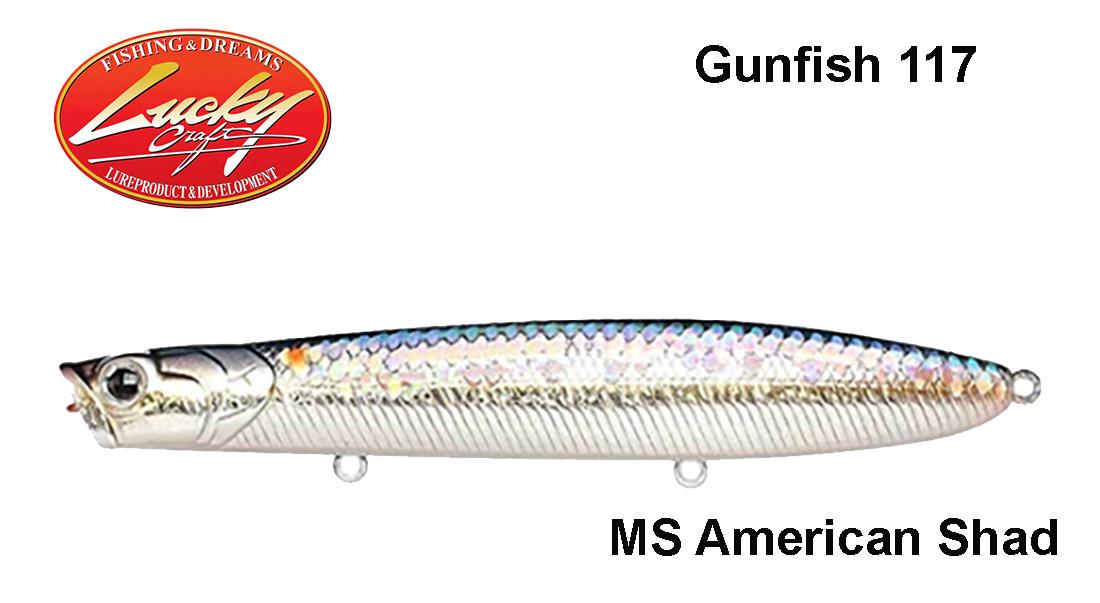Vobleris Lucky Craft Gunfish 117 MS American Shad 11.7 cm