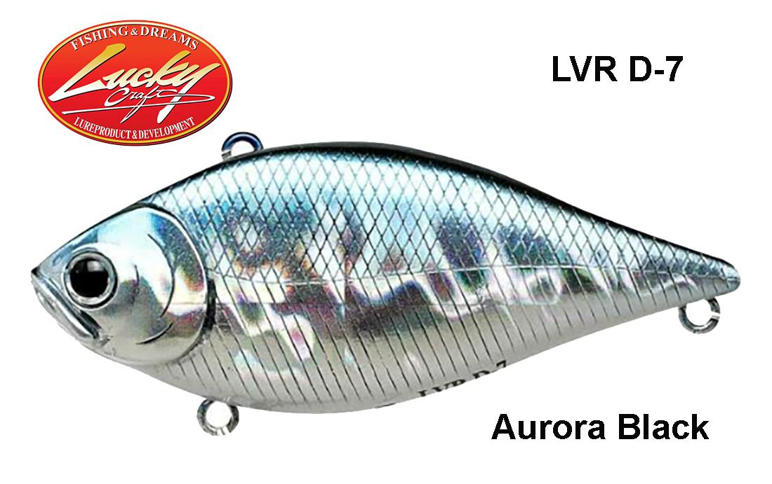 Vobleris Lucky Craft LVR D-7 Aurora Black 7 cm