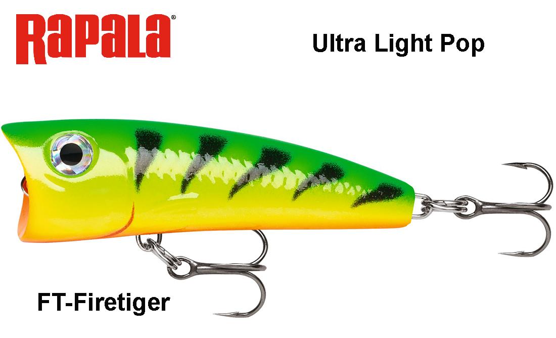 Vobleris Rapala Ultra Light Pop ULP Firetiger 4 cm
